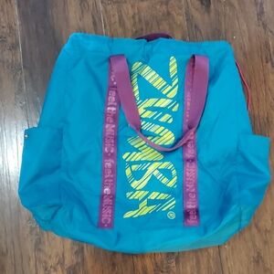 Zumba Fitness Blue and Purple Travel Bag